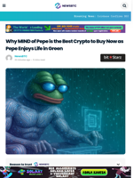 Why MIND of Pepe is the Best Crypto to Buy Now as Pepe Enjoys Life in Green