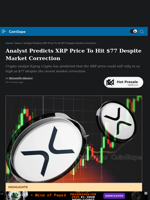 Analyst Predicts XRP Price To Hit $77 Despite Market Correction