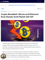 Crypto Bloodbath: Bitcoin and Ethereum Drop Sharply Amid Market Sell-Off