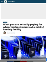 What are you actually paying for when you host miners at a mining hosting facility?