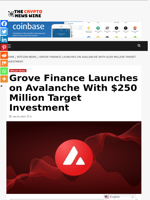 Grove Finance Launches on Avalanche With $250 Million Target Investment - The Crypto News Wire
