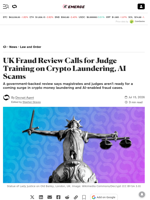 UK Fraud Review Calls for Judge Training on Crypto Laundering, AI Scams - Decrypt