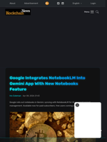 Google Integrates NotebookLM Into Gemini App With New Notebooks Feature - Blockchain.News