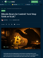 Bitcoin Bears in Control: Next Stop $76K or $73K? - Crypto Daily