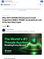 Why ZKP’s $100M Infrastructure Could Outperform BNB & TRUMP: An Analytical Look at the Next Big Crypto: Guest Post by Crypto Browser | CoinMarketCap