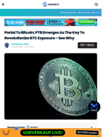 Portal To Bitcoin: PTB Emerges As The Key To Revolutionize BTC Exposure - See Why