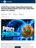 HYPE Price Today: Hyperliquid Bounces Off $75 While Pepeto Lines Up a 100x Run Before Its Listing - TechBullion