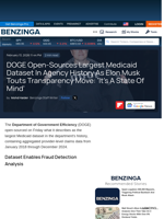 DOGE Open-Sources Largest Medicaid Dataset In Agency History As Elon Musk Touts Transparency Move: 'It's A State Of Mind' - Tesla (NASDAQ:TSLA) - Benzinga
