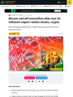 BTC Dips Below $120K Again After Hot US PPI Data