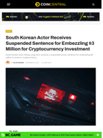 South Korean Actor Receive SuspendedSentence Embezzling $3M