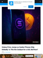 Solana Price Jumps as Seeker Phones Ship Globally: Is This the Catalyst for a SOL Bull Run? | Bitcoinist.com