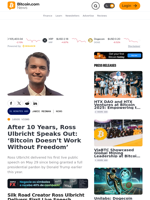 After 10 Years, Ross Ulbricht Speaks Out: ‘Bitcoin Doesn’t Work Without Freedom’ – Bitcoin News