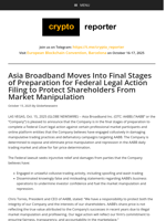 Asia Broadband Moves Into Final Stages of Preparation for Federal Legal Action Filing to Protect Shareholders From Market Manipulation