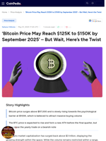 ‘Bitcoin Price May Reach $125K to $150K by September 2025’ - But Wait, Here’s the Twist