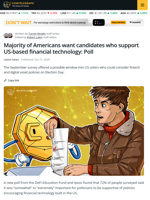 Ipsos Poll Finds More Americans Support FinTech Not Tied To Crypto