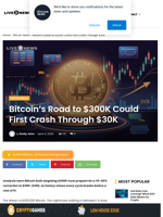 Bitcoin's Road to $300K Could First Crash Through $30K | Live Bitcoin News