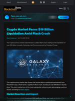 Crypto Market Faces $19 Billion Liquidation Amid Flash Crash - Blockchain.News