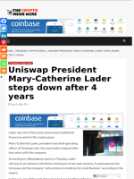 Uniswap President Mary-Catherine Lader steps down after 4 years - The Crypto News Wire
