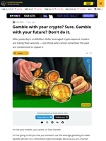 Leveraged trading or gambling? A $20 billion crypto wipeout blurs the line.