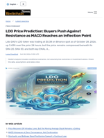 LDO Price Prediction: Buyers Push Against Resistance as MACD Reaches an Inflection Point - Blockchain.News