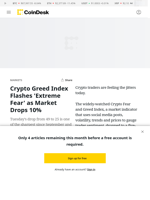 Bitcoin Price Analysis: Crypto Index Flashes 