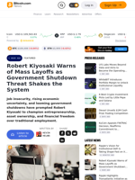 Robert Kiyosaki Warns of Mass Layoffs as Government Shutdown Threat Shakes the System – Featured Bitcoin News