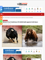 Bitcoin Price Predictions Pit $400K Bulls Against $10K Bears - The Crypto News Wire