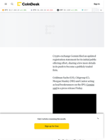 Gemini Hires Goldmans (GS), Citi (C), Morgan Stanley (MS) and Cantor as Lead Bookrunners For its IPO  