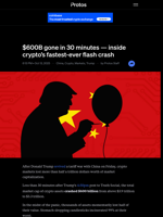 $600B gone in 30 minutes — inside crypto’s fastest-ever flash crash