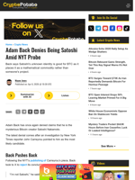 Adam Back Denies Being Satoshi Amid NYT Probe