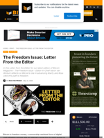The Freedom Issue: Letter From The Editor