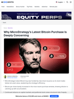 4 Reasons MicroStrategy’s Latest Bitcoin Purchase Is Concerning