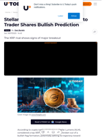 Stellar (XLM) Price to $1? Top Crypto Trader Shares Bullish Prediction