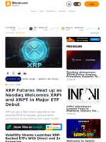 XRP Futures Heat up as Nasdaq Welcomes XRPI and XRPT in Major ETF Debut – Markets and Prices Bitcoin News