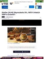 Stellar (XLM) Skyrockets 9%, Will It Match XRP's Growth?