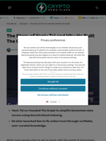 The Story of Yaniv Tal and Why He Built The Graph - Crypto News Flash