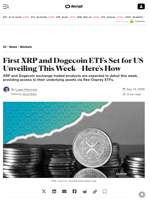 First XRP and Dogecoin ETFs Set for US Unveiling This Week—Here's How - Decrypt