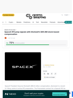 SpaceX IPO prep signals with Shotwell's $85.8M stock-based compensation