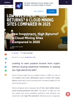 Low Investment, High Returns? 6 Cloud Mining Sites Compared in 2025
