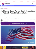 Stablecoin Boom Forces Basel Committee to Rethink Punishing Bank Rules