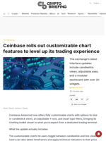 Coinbase rolls out customizable chart features to level up its trading experience