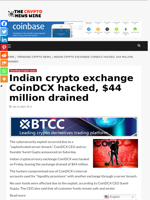 Indian crypto exchange CoinDCX hacked, $44 million drained - The Crypto News Wire