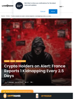 France Crypto Kidnappings Hit One Every 2.5 Days in 2026