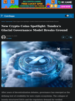 New Crypto Coins Spotlight: Tundra’s Glacial Governance Model Breaks Ground | CoinGape