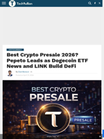 Best Crypto Presale 2026? Pepeto Leads as Dogecoin ETF News and LINK Build DeFi - TechBullion