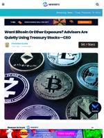 Want Bitcoin Or Ether Exposure? Advisors Are Quietly Using Treasury Stocks—CEO