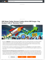 XRP News Today: Korean Traders Drive XRP Surge—Top Analyst Calls It 