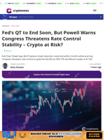 Fed's QT to End Soon, But Powell Warns Congress Threatens Rate Control Stability – Crypto at Risk?
