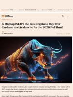 Is Digitap ($TAP) the Best Crypto to Buy Over Cardano and Avalanche for the 2026 Bull Run? - AMBCrypto