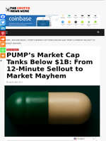 PUMP’s Market Cap Tanks Below $1B: From 12-Minute Sellout to Market Mayhem - The Crypto News Wire